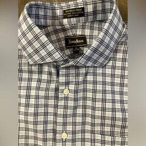 Neiman Marcus 2-Ply Wrinkle Free 100% Cotton‎ Button Down Shirt 16.5/32-33.